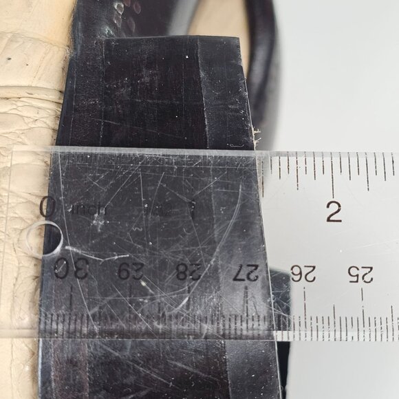 Sedona West Men's Genuine Hornback Caiman Tail Cut Cowboy Boots Tan Brown 6.5D - Picture 15 of 15